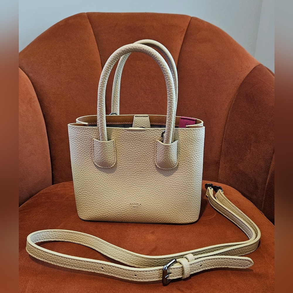 Angela Roi Cher Micro Bag Signet - Creme Limited Edition  NWOT